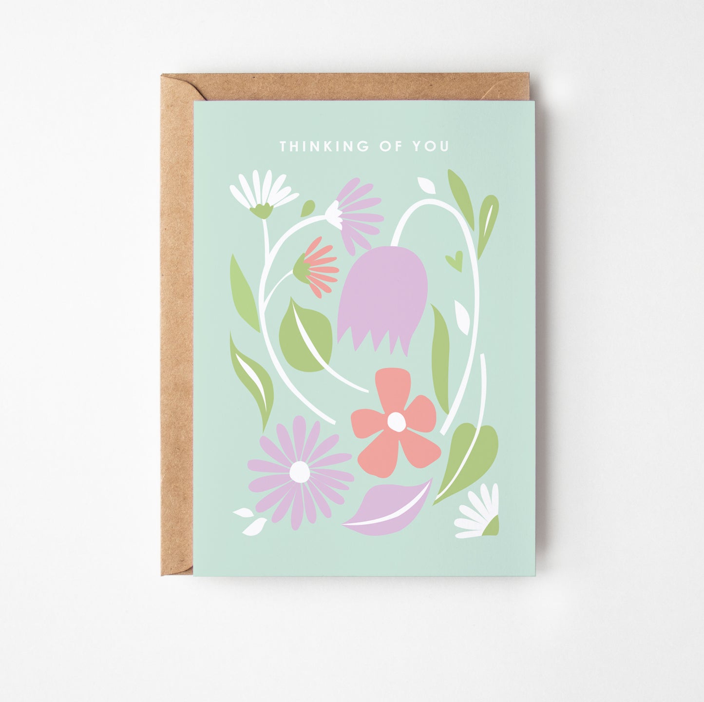 Spring Blooms Thinking Of You Greetings Card