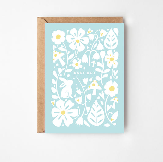 Pretty Baby Boy Greetings Card