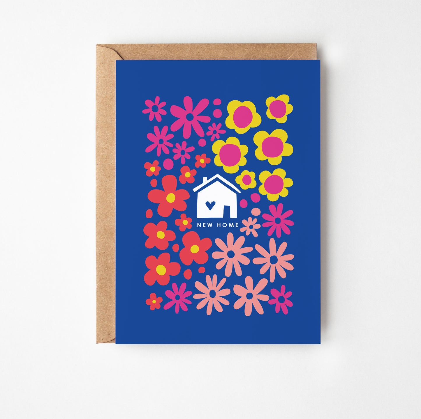 New Home Floral Greetings Card