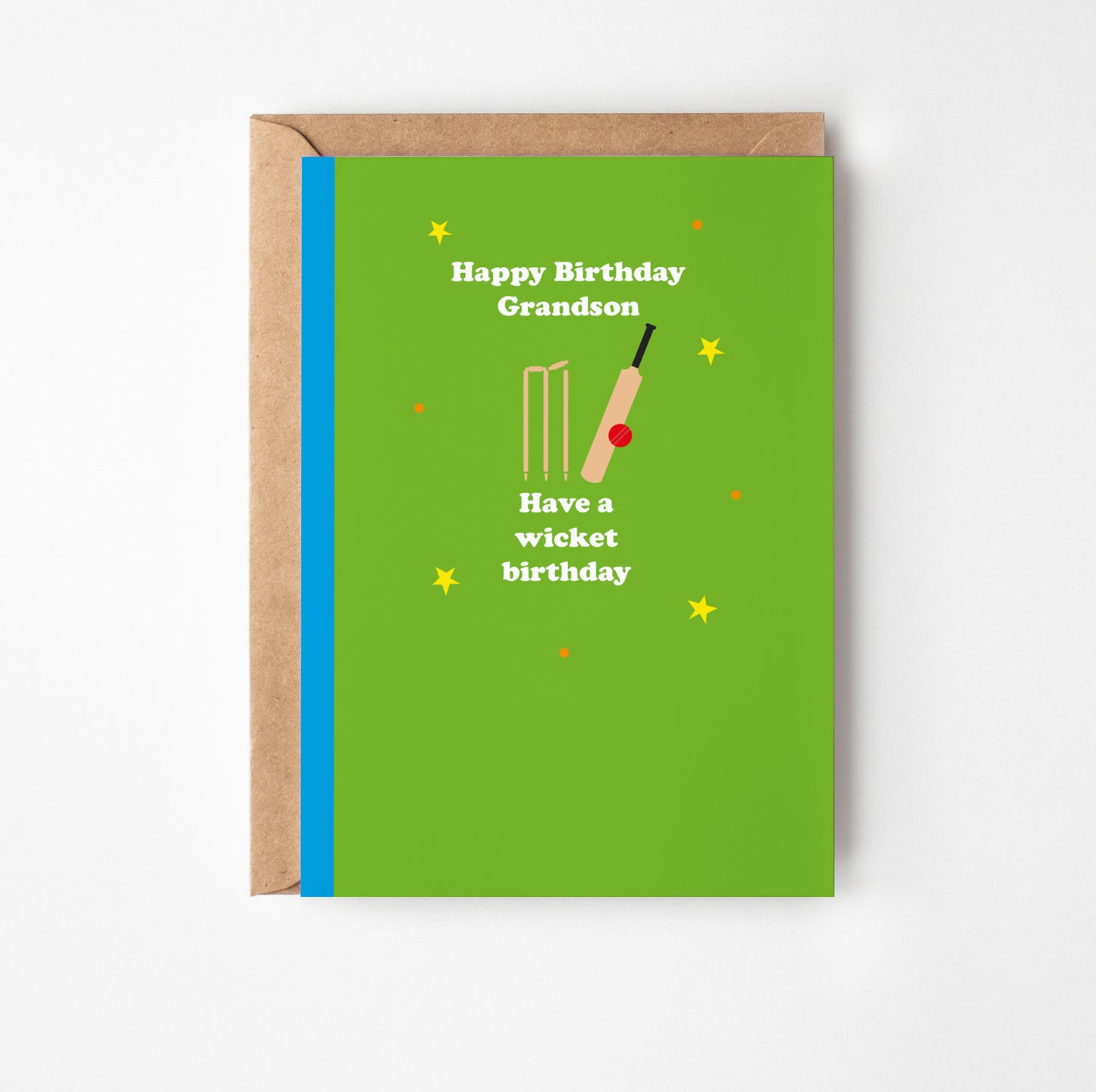 Happy Birthday Grandson Cricket Card
