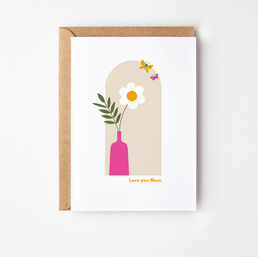 Pretty Mum Greetings Card