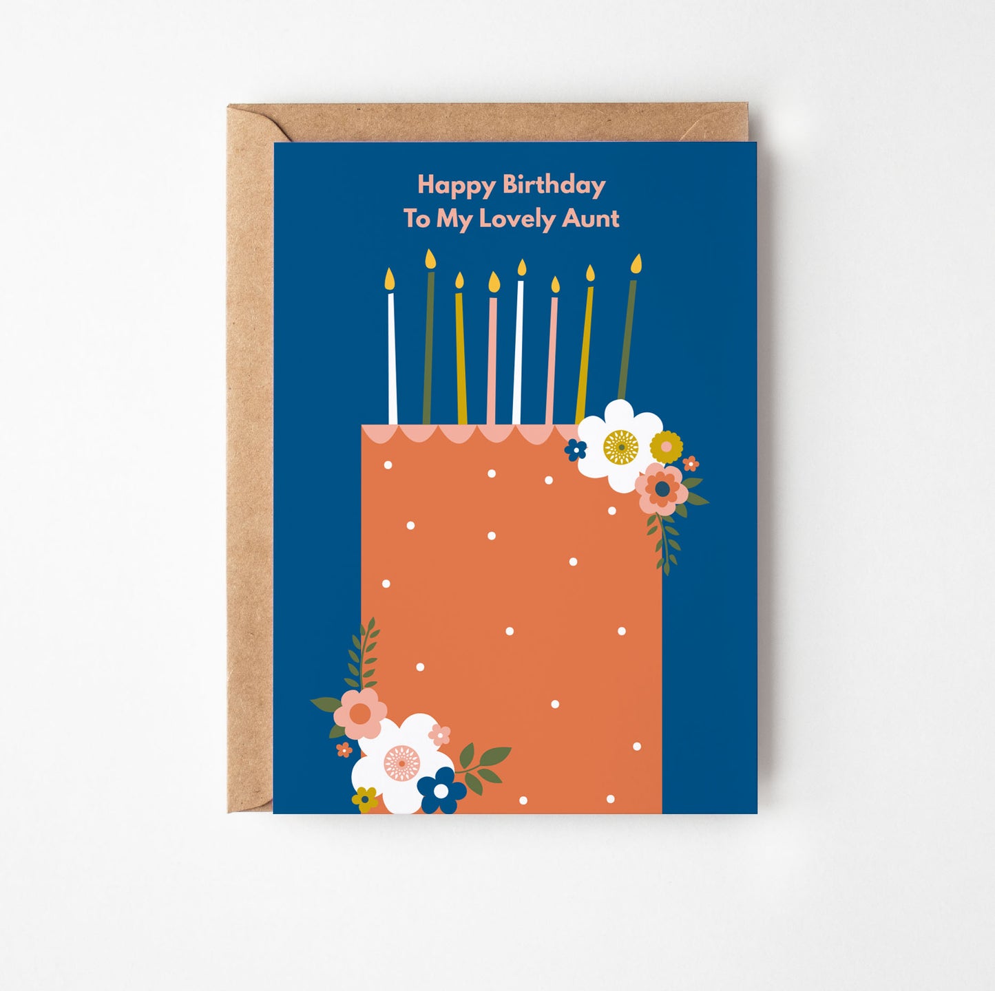Aunt Cake Greetings Card
