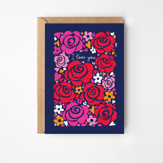 I Love You Valentine's Day Card