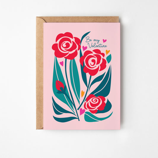 Be My Valentine Valentine's Day Card