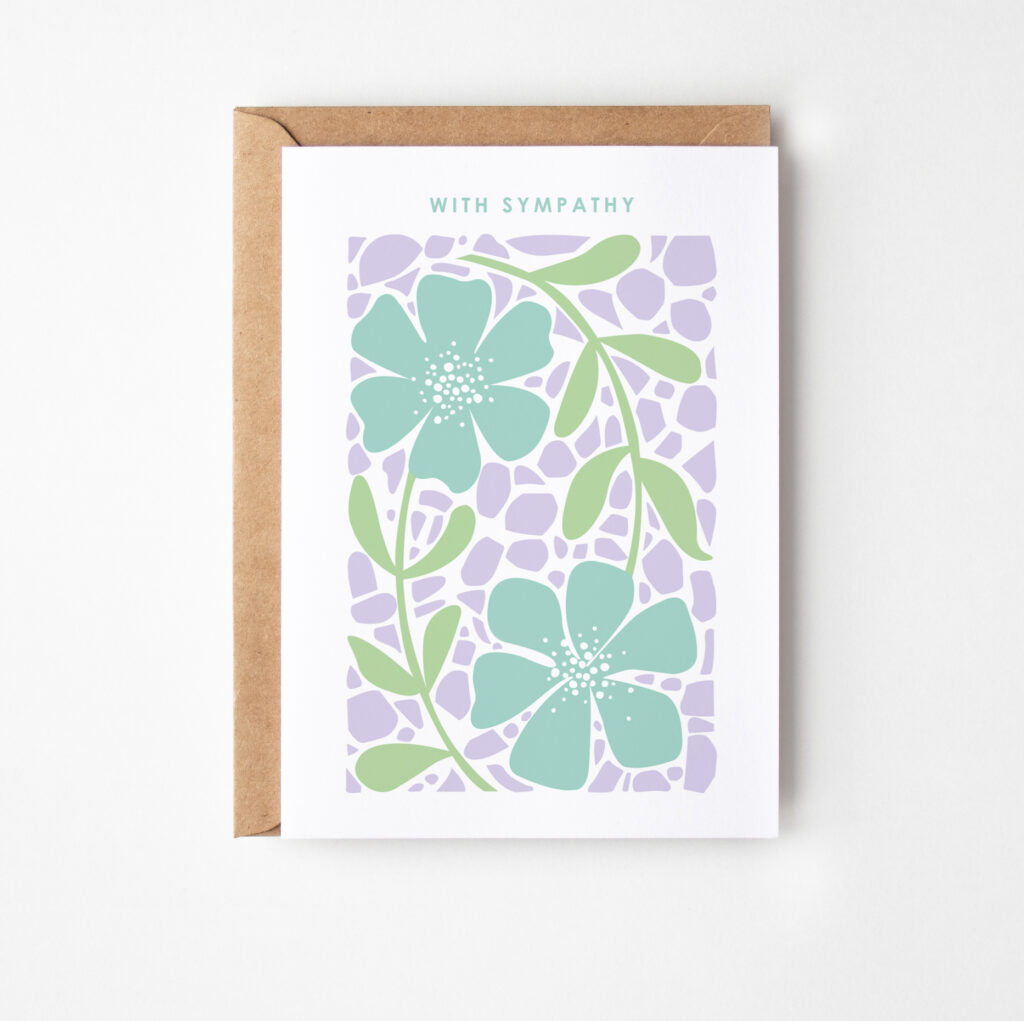 Secret Garden Sympathy Card